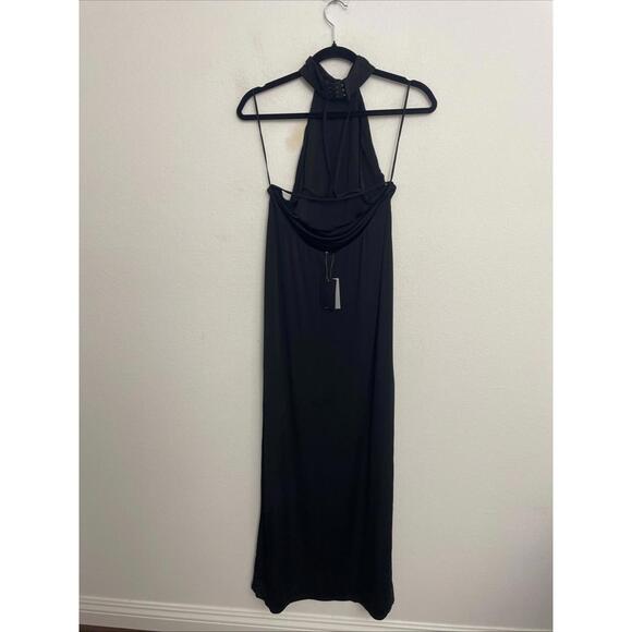 NBD Emma Rose The Annalise Gown black long dress open back size M NWT $198msrp - Picture 7 of 8